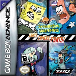 SpongeBob SquarePants - Lights, Camera, Pants! (USA) Cover
